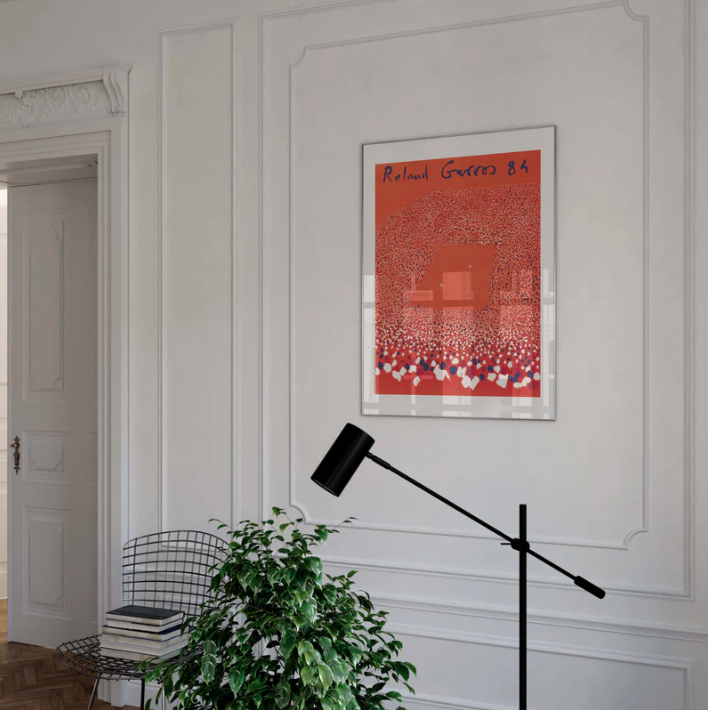 Affiche Roland-Garros 1984 Gilles Aillaud | Affiche Officielle | Twins Concept Store Paris