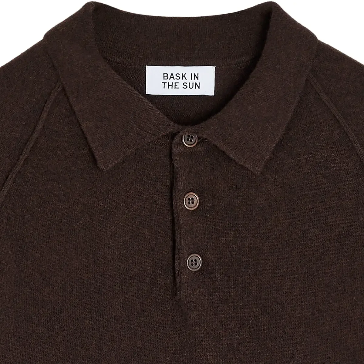 Pull polo homme AUSTIN Chocolate en laine – Bask in the Sun | Twins