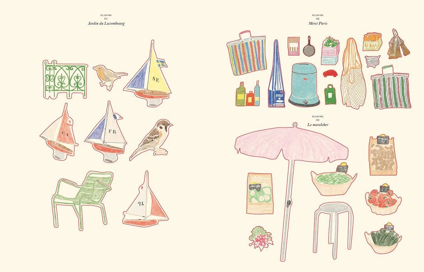 Carnet de coloriages et stickers Paris Zoé de Las Cases | Twins Concept Store