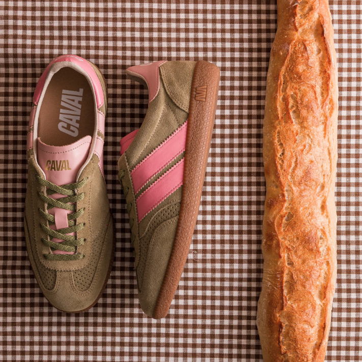 Baskets asymétriques Olive Powder CAVAL | Twins Concept Store