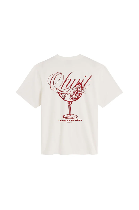 T-shirt HAPPY HOUR oversize blanc | Twins