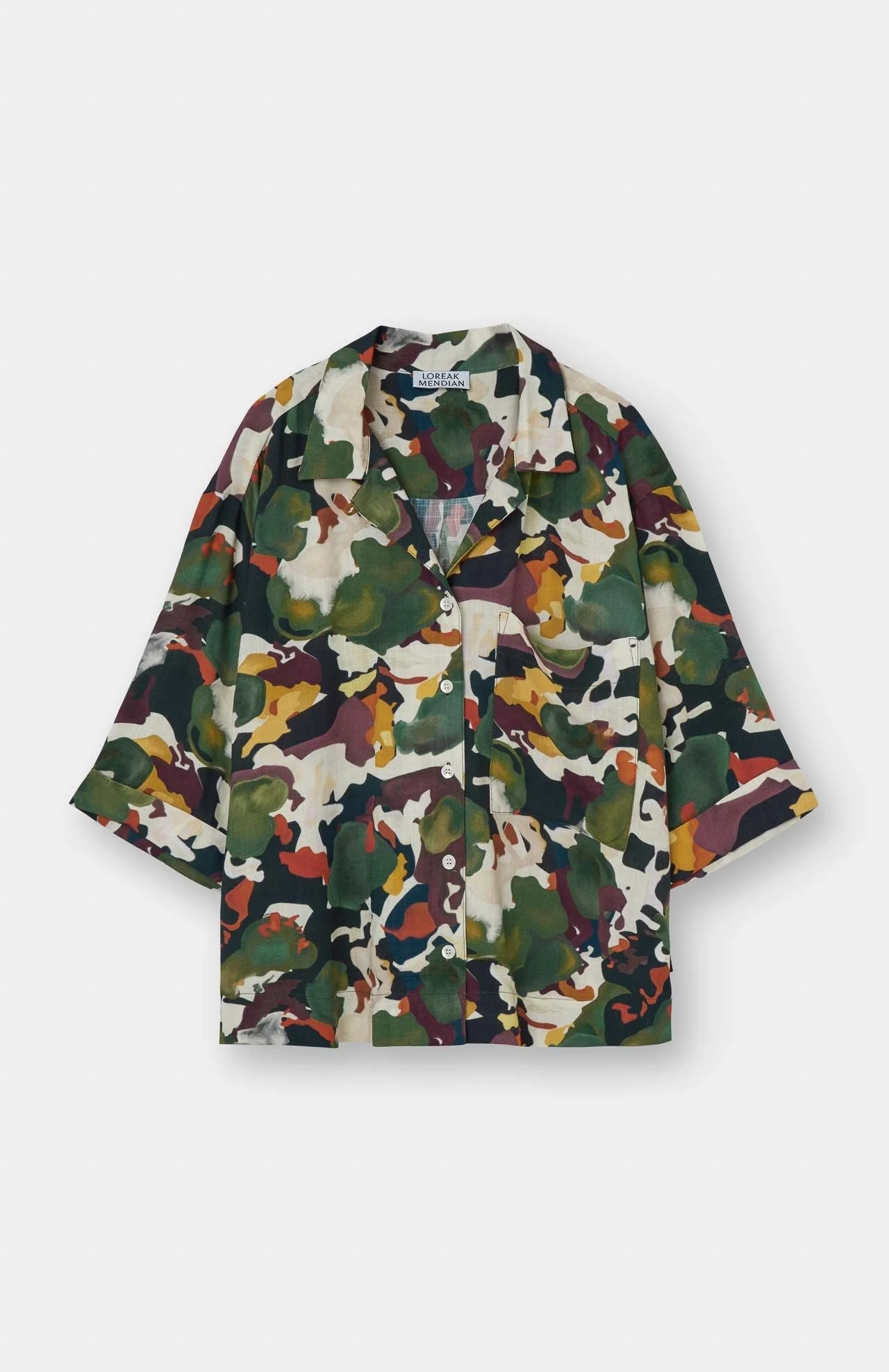 Chemisette LOLA Loreak Mendian imprimé soie | Twins Concept Store