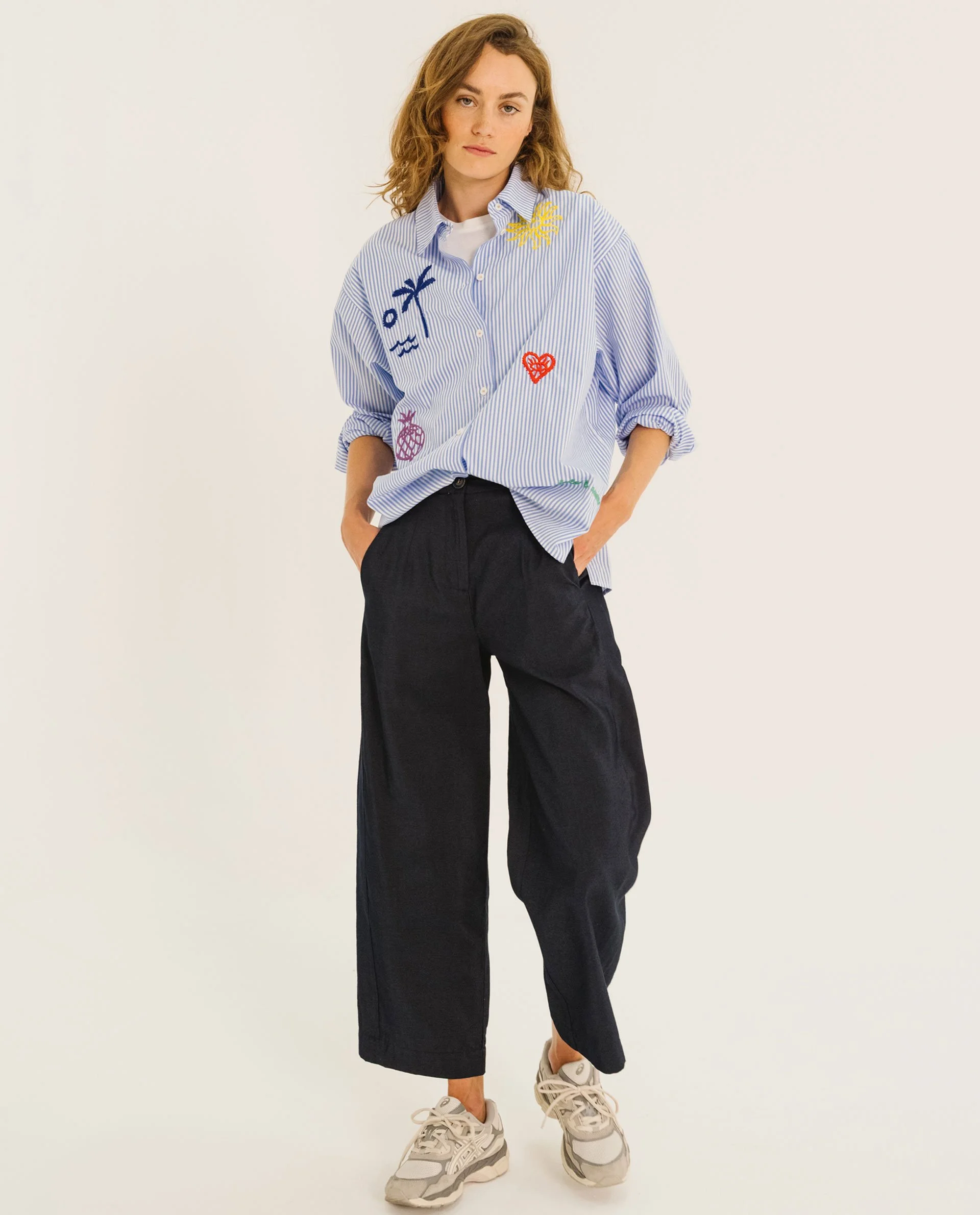 Chemise WYOMING BAYA rayures bleues TINSELS | Twins Concept Store