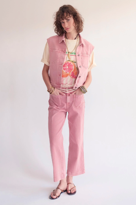 Jean FRIDA Pacific Drill blush flare MKT Studio | Twins Concept Store
