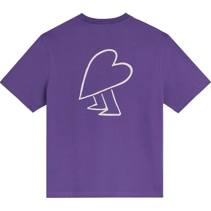 T-shirt HEART purple coton bio Bask in the Sun | Twins Concept Store