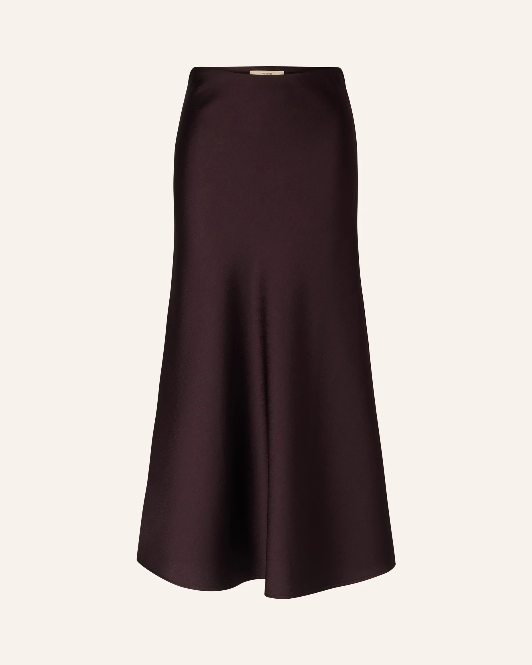 Jupe midi GILDA chocolat | Sessùn | Twins Concept Store