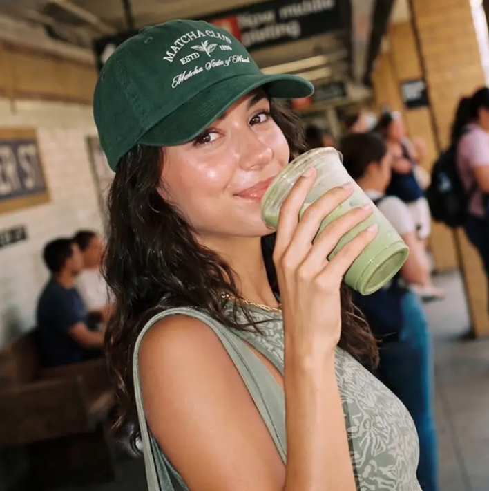 Casquette MATCHA CLUB | Casquette Coton Brodée Vintage | Twins Concept Store Paris