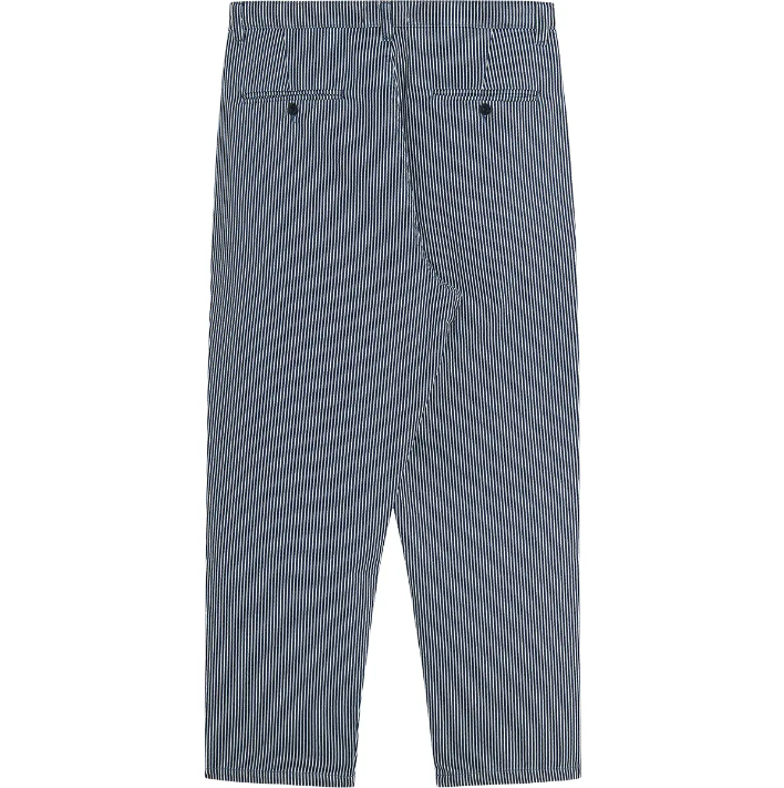 Pantalon HICKORY MAGURO rayé bleu Bask in the Sun | Twins Concept Store