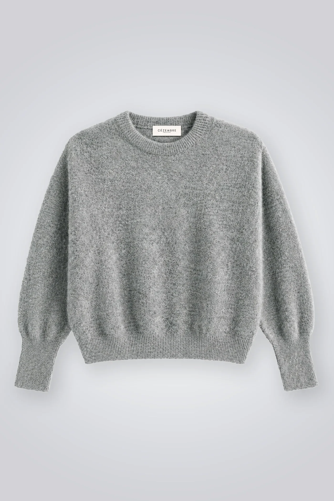 Pull Agathe Gris Femme Cézembre – Alpaga et Mérinos | Twins Paris