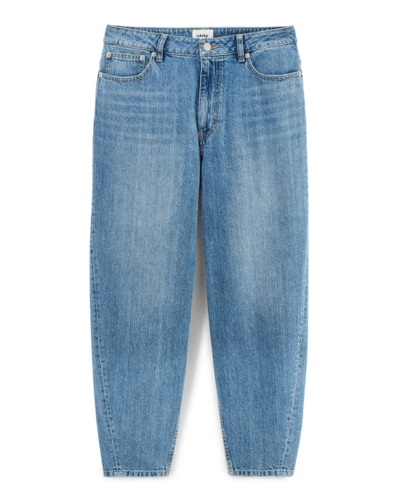 Jean JEMMA denim coupe ballon LABDIP taille haute | Twins Concept Store