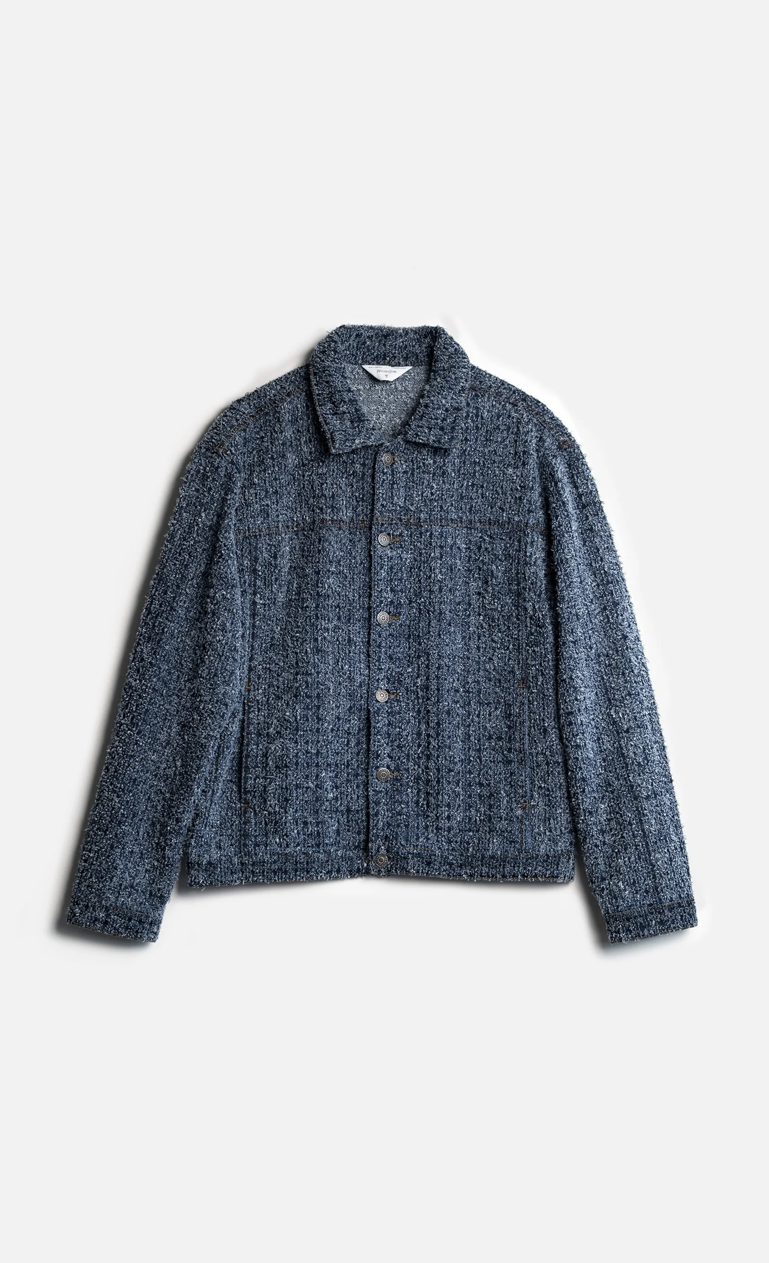 Veste Trade Jacket Bouclé Denim Stone – Veste courte Wooden