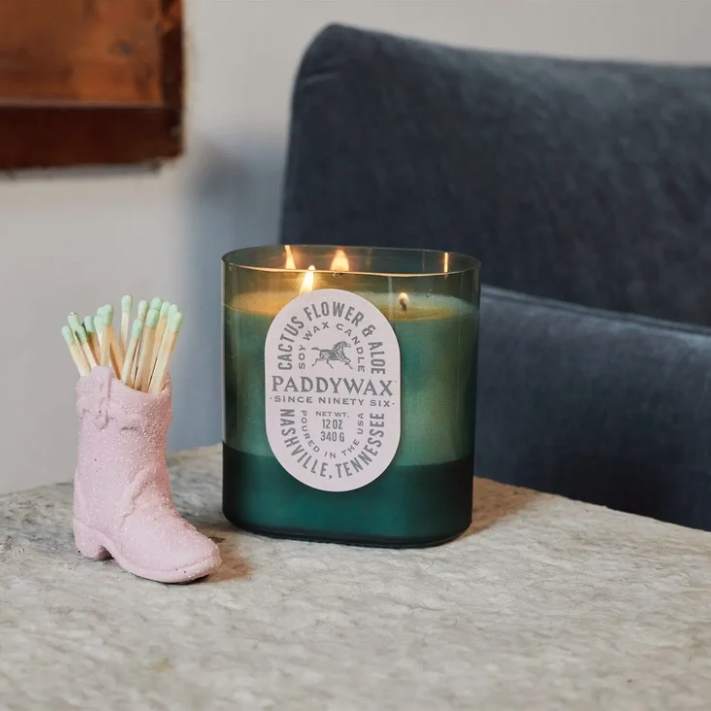 Pink Cowboy Boot Match Holder Paddywax | Twins Concept Store