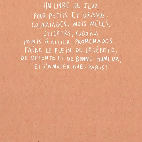 Cahier d'Activités Paris – Zoé de Las Cases