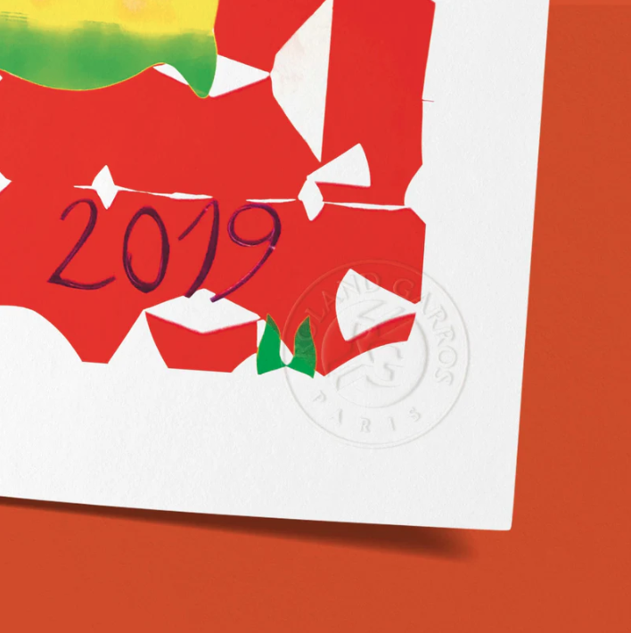 Affiche Roland-Garros 2019 José Maria Sicilia | Affiche Officielle | Twins Concept Store Paris