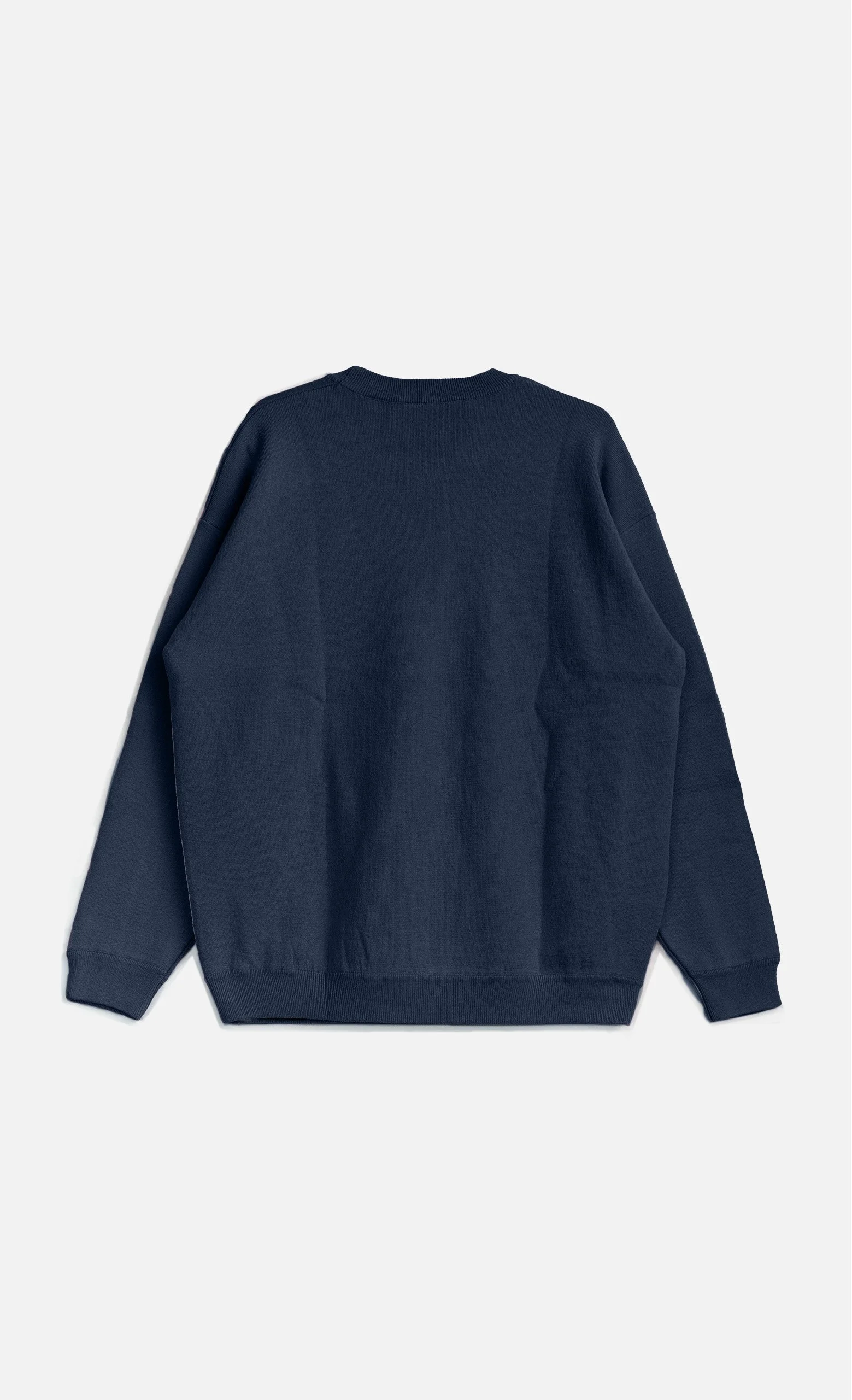 Pull YARD Wooden bleu à col rond Made in Italy