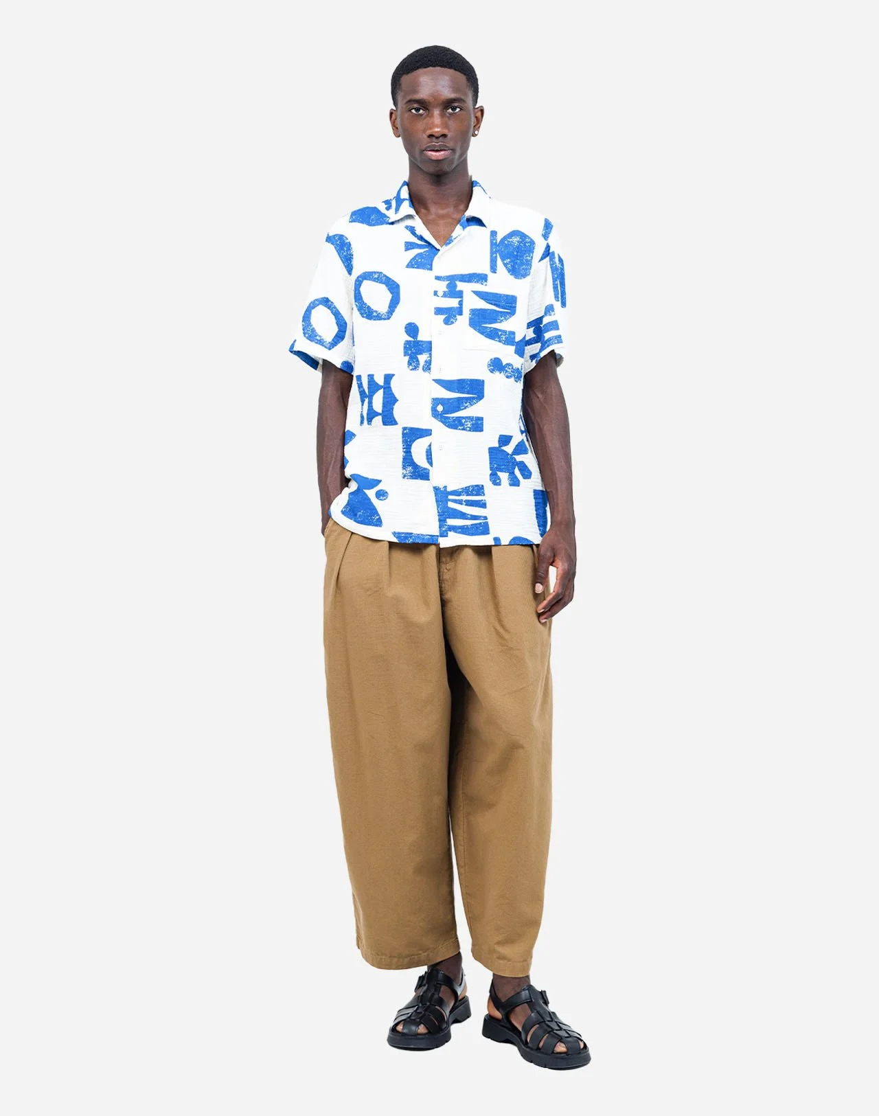 Chemisette Aloha Shapes OLOW écru coton bio | Twins Concept Store