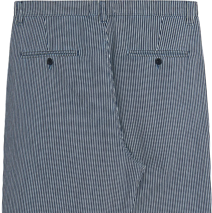 Pantalon HICKORY MAGURO rayé bleu Bask in the Sun | Twins Concept Store