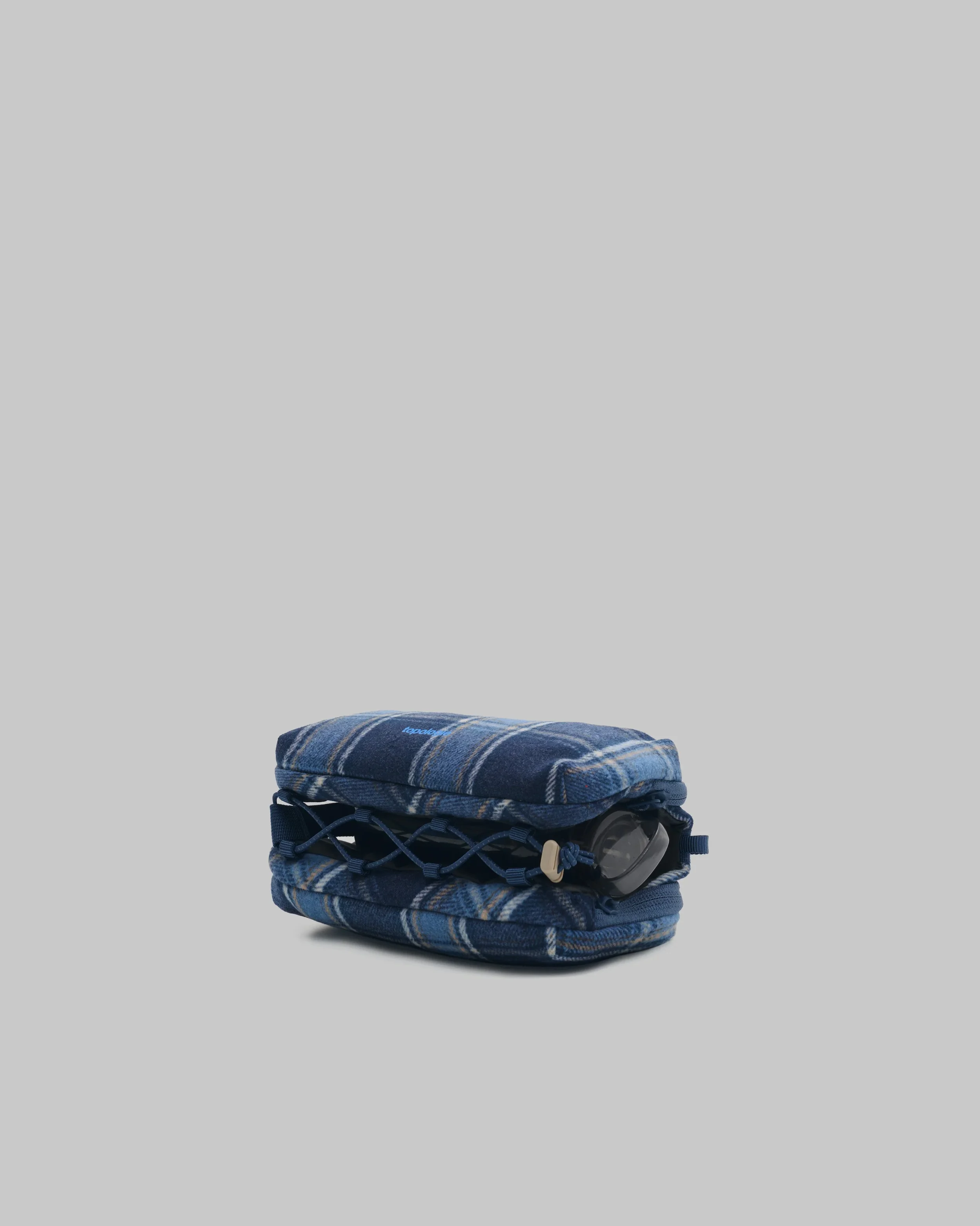 Sacoche bouteille Bottle Sacoche Medium Blue Check – Topologie | Twins