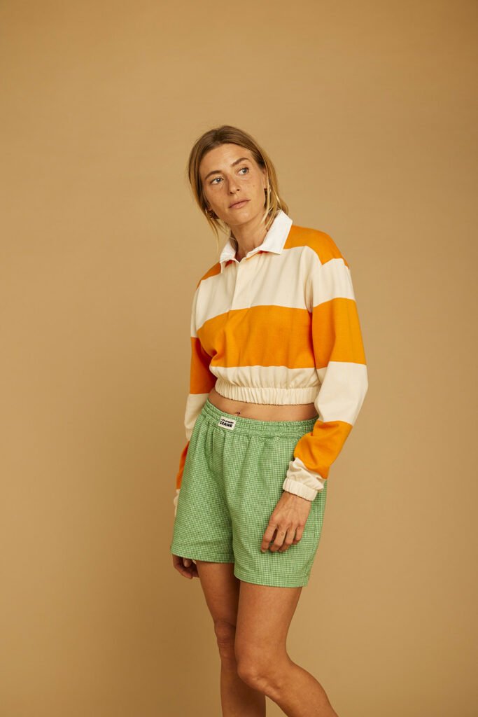 Polo sweat BRUME orange – L’esprit casual responsable - GRAINE