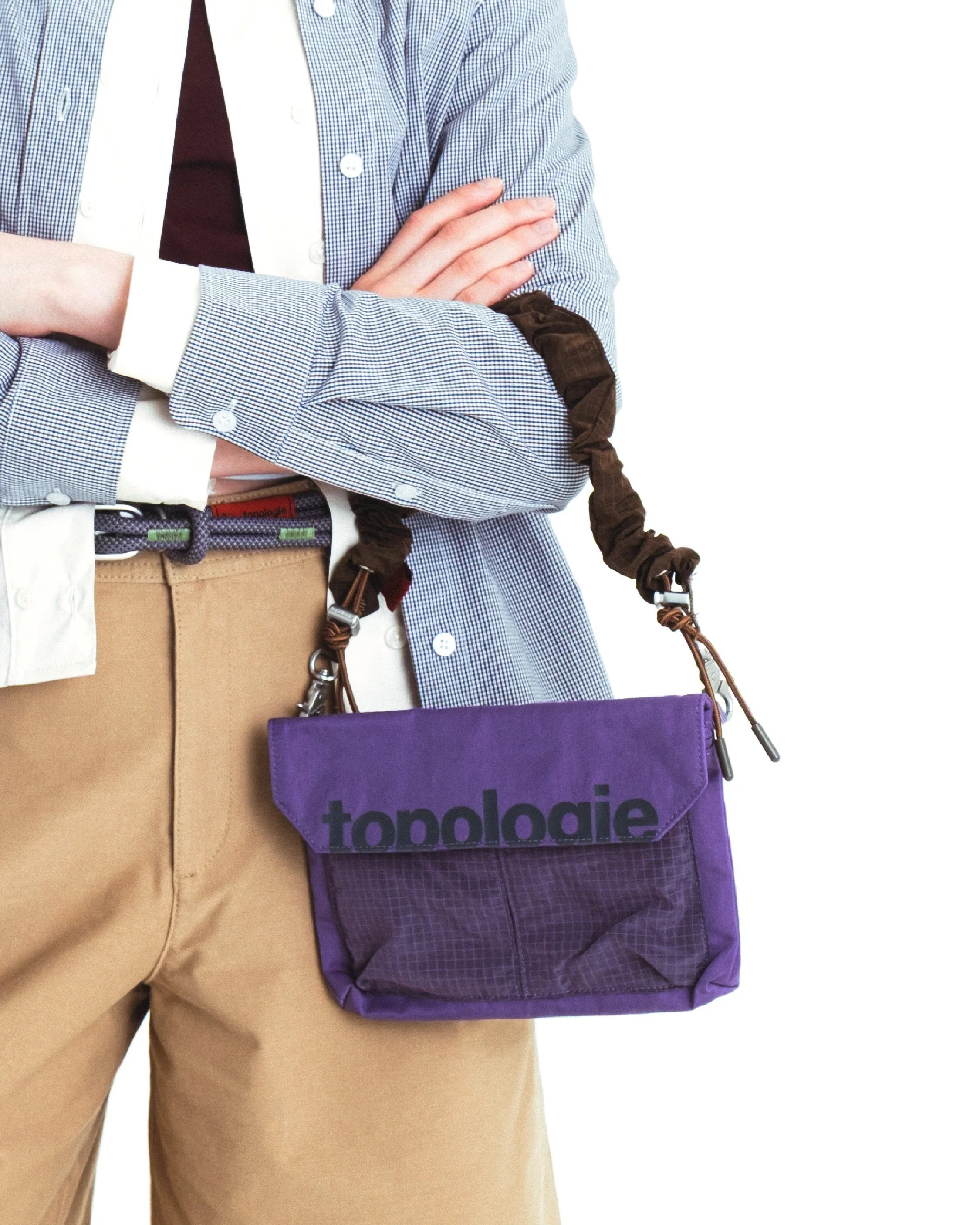 Bungee Wrist Strap Topologie Cocoa dragonne réglable pour téléphone et sac
