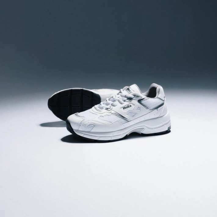 Baskets GEN8 White Silver vegan MOEA | Twins Concept Store