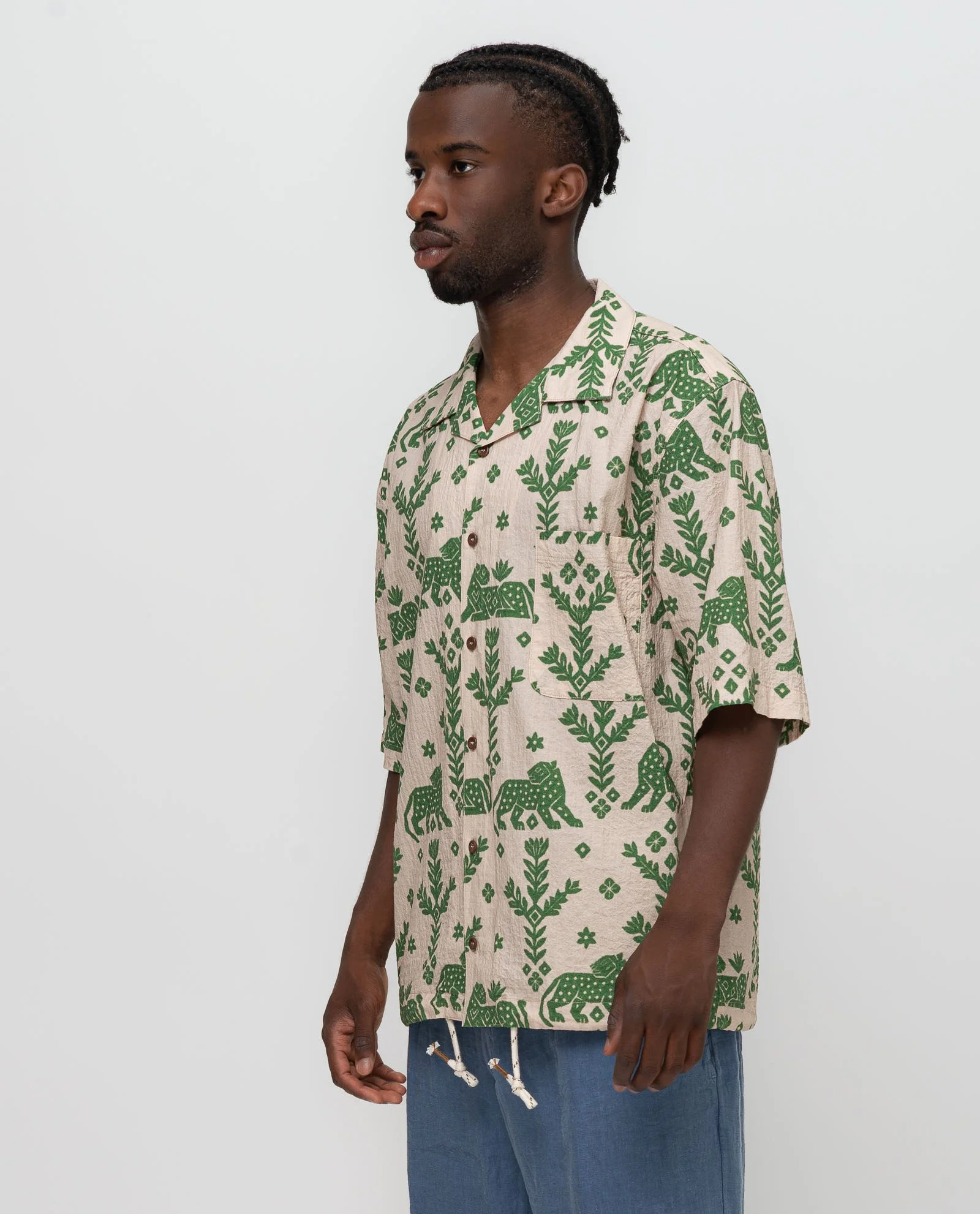 Chemise Monster Fantasy Tigre Verde MADSON | Twins Concept Store Paris