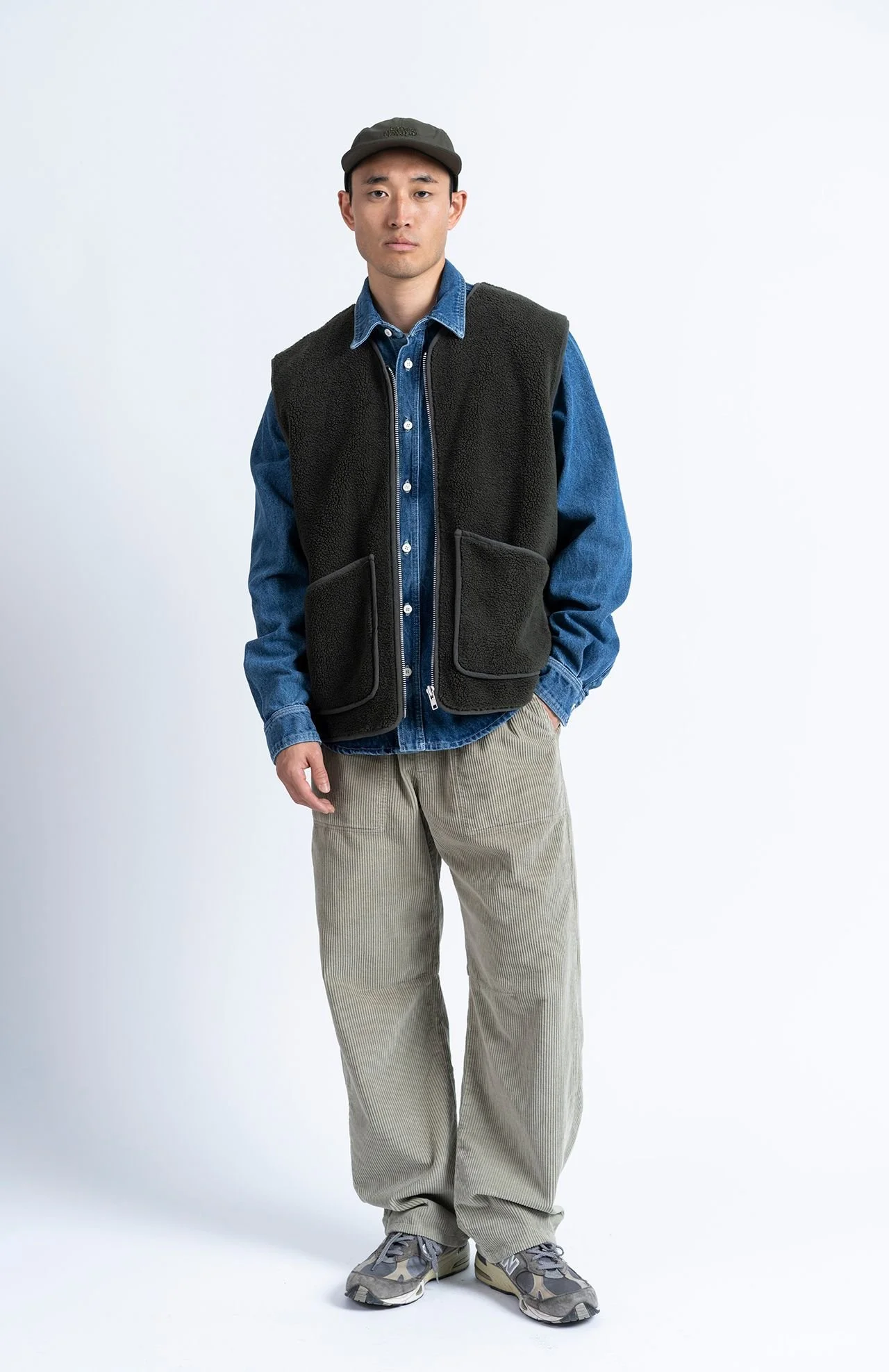 loreak-mendian-gilet-barrena-kaki-reversible-homme