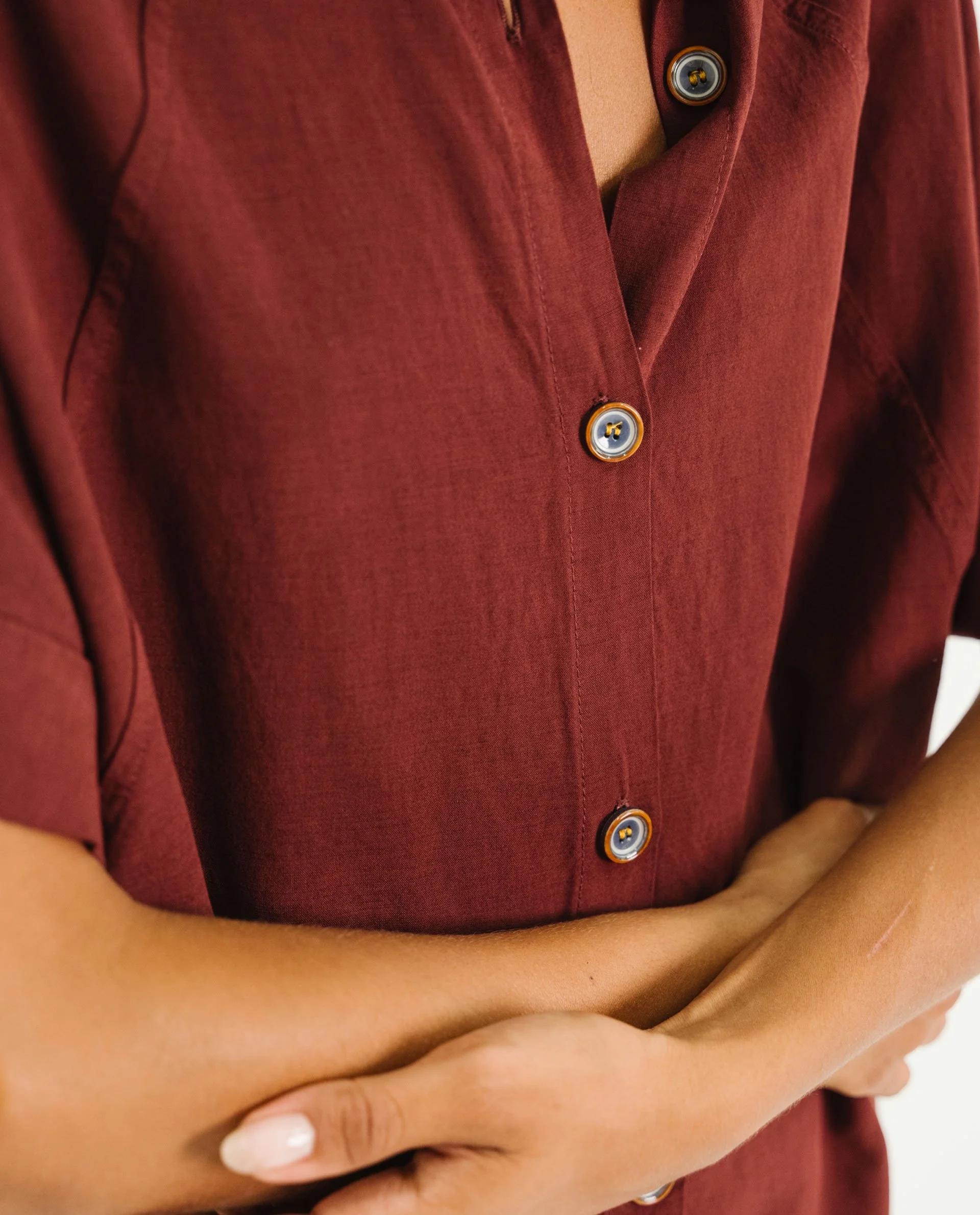 Chemise ELOA AMARANTE Tinsels lin viscose | Twins Concept Store