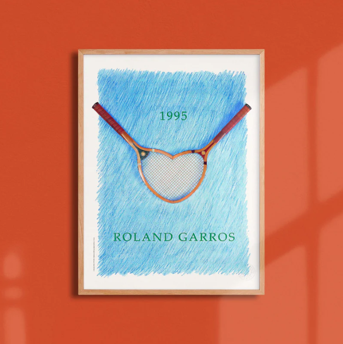 Affiche Roland-Garros 1995 Donald Lipski | Affiche Officielle | Twins Concept Store Paris