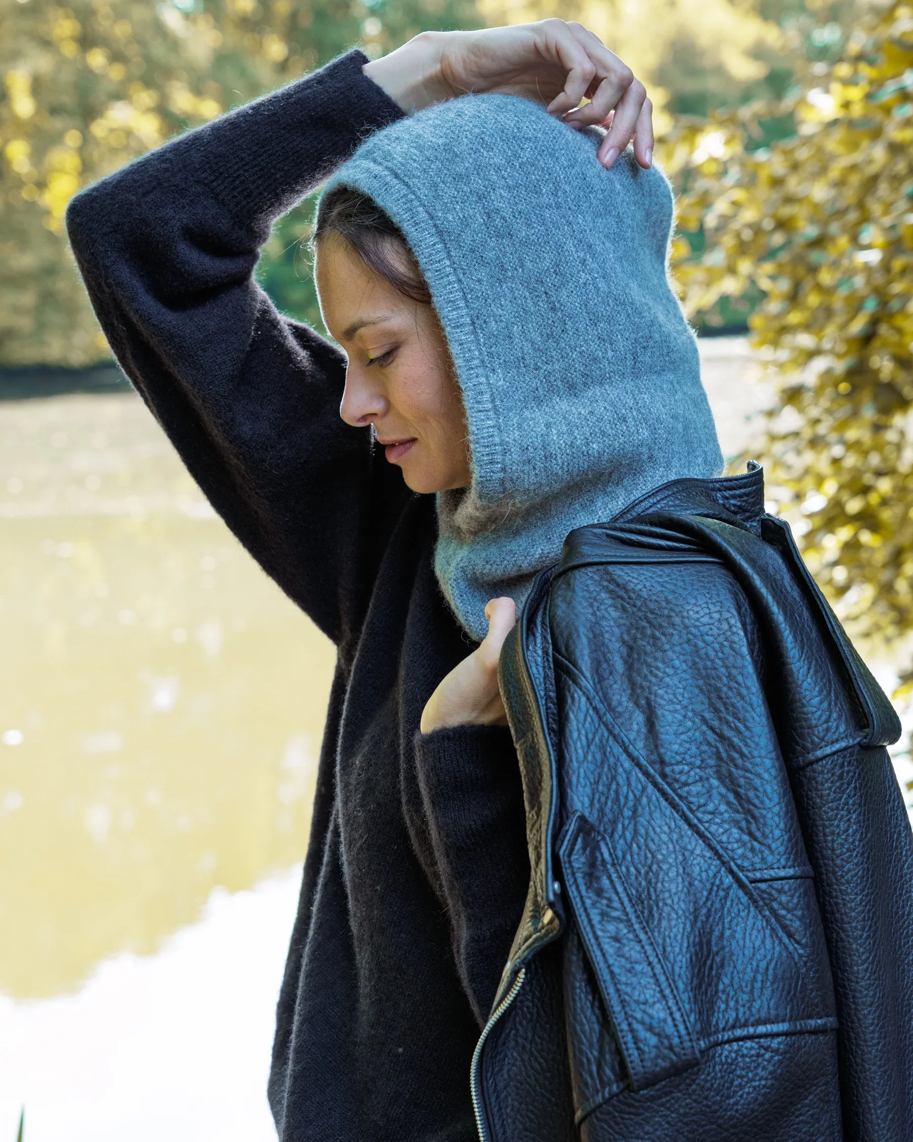 Cagoule Lou Grise Cézembre – Alpaga et Mérinos | Twins Paris