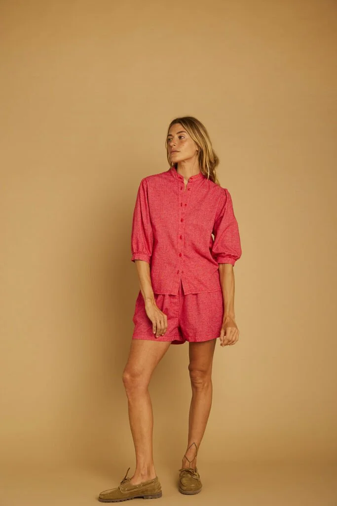 Chemise ZENITH vichy rouge Graine | Twins