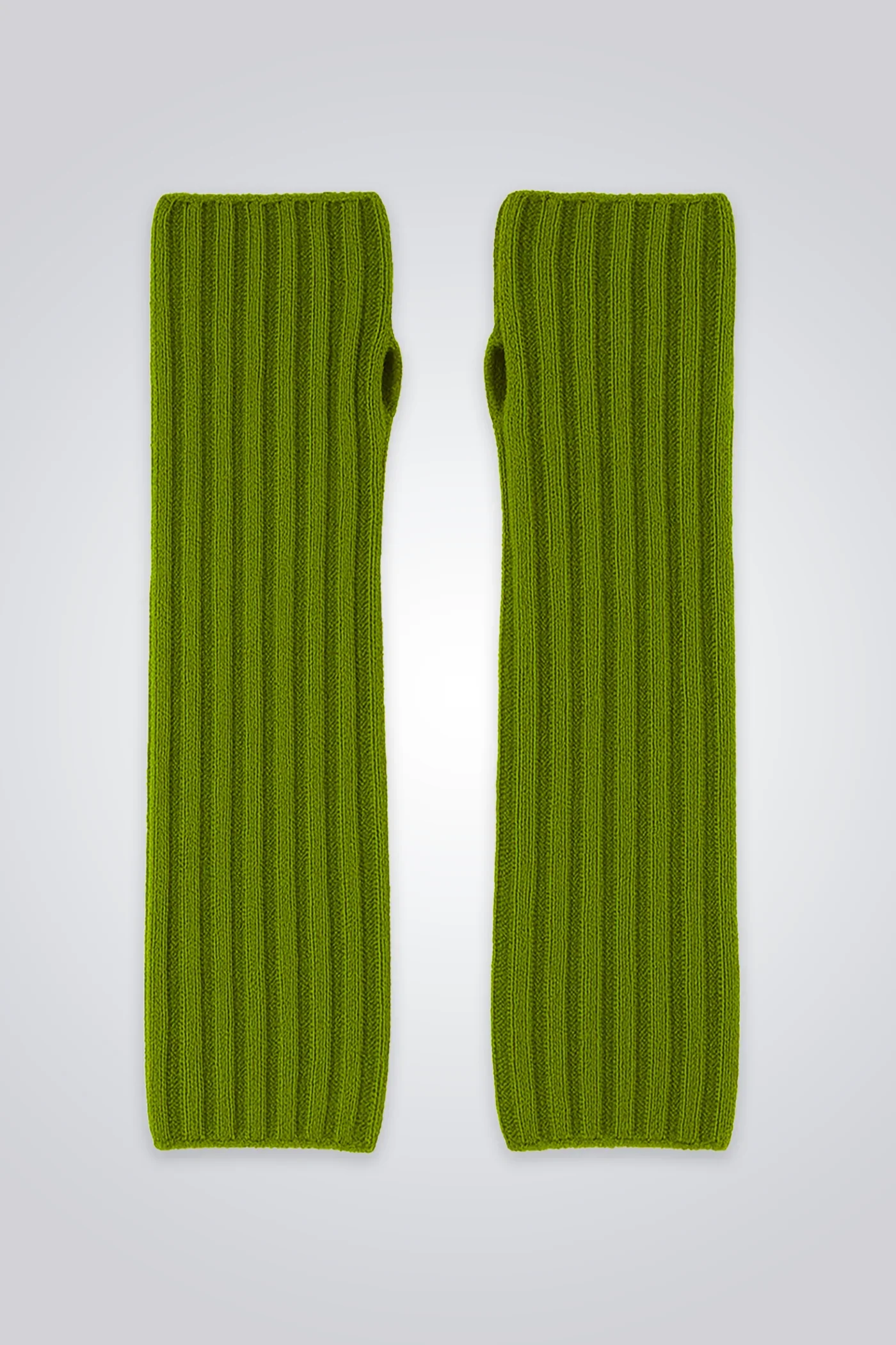 Mitaines Sillon Vert Feuille Cézembre – Mérinos et Cachemire | Twins Paris