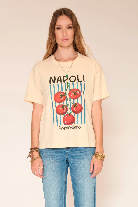 T-shirt TOROBO écru imprimé MKT Studio | Twins Concept Store