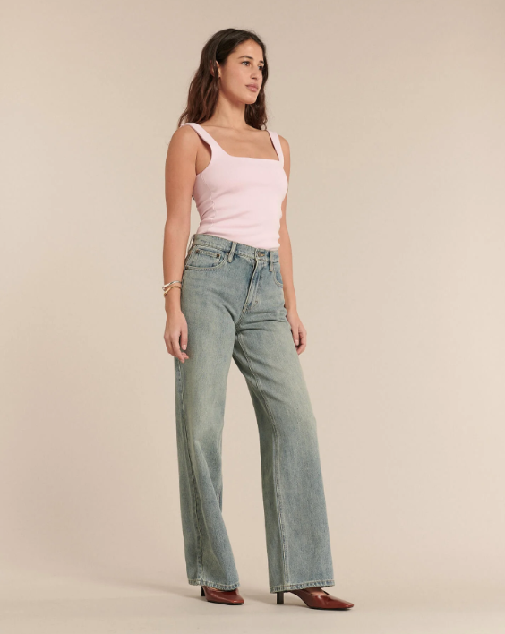 Jean Large JOIE Labdip – Denim Flare Dirty Blue 100% Coton