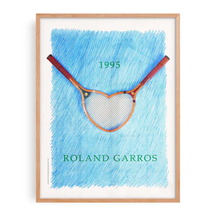 Affiche Roland-Garros 1995 Donald Lipski | Affiche Officielle | Twins Concept Store Paris