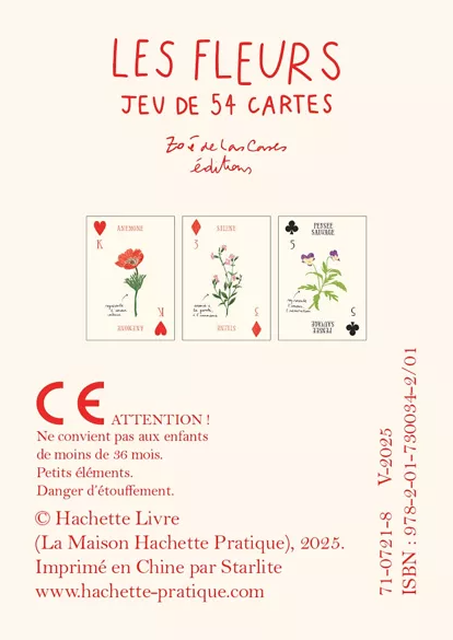Jeu de cartes Les Fleurs – Zoé de Las Cases | Twins Concept Store