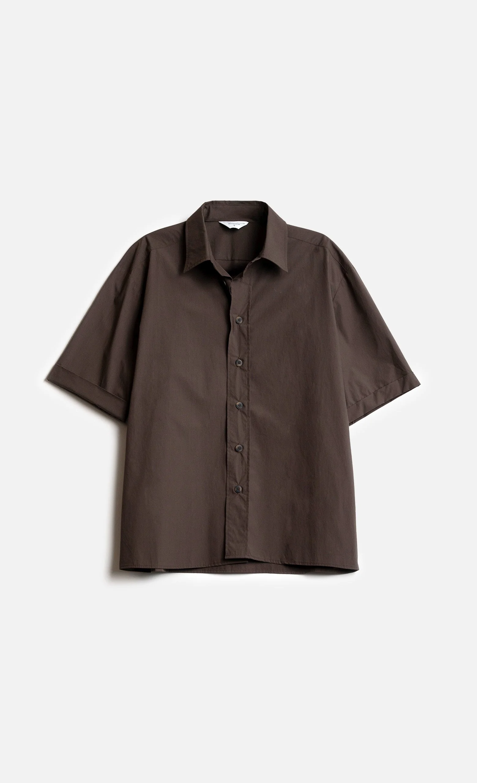 Chemise CARLOS WS marron coton bio WOODEN | Twins Concept Store