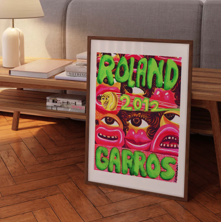 Affiche Roland-Garros 2012 Hervé Di Rosa | Affiche Officielle | Twins Concept Store Paris