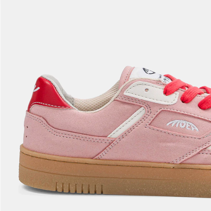 Baskets ORIGIN LOW Pink Suede Beige Apple vegan MOEA | Twins Concept Store