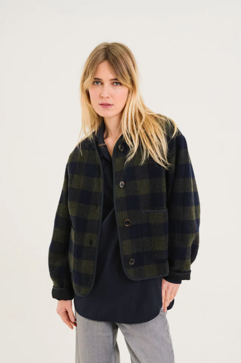 Veste JAMIE HOLLY navy et kaki - Sacrécoeur
