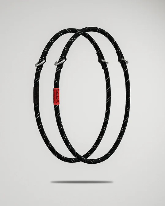 Cordon 10mm Rope Loop Topologie black reflective | Twins Concept Store