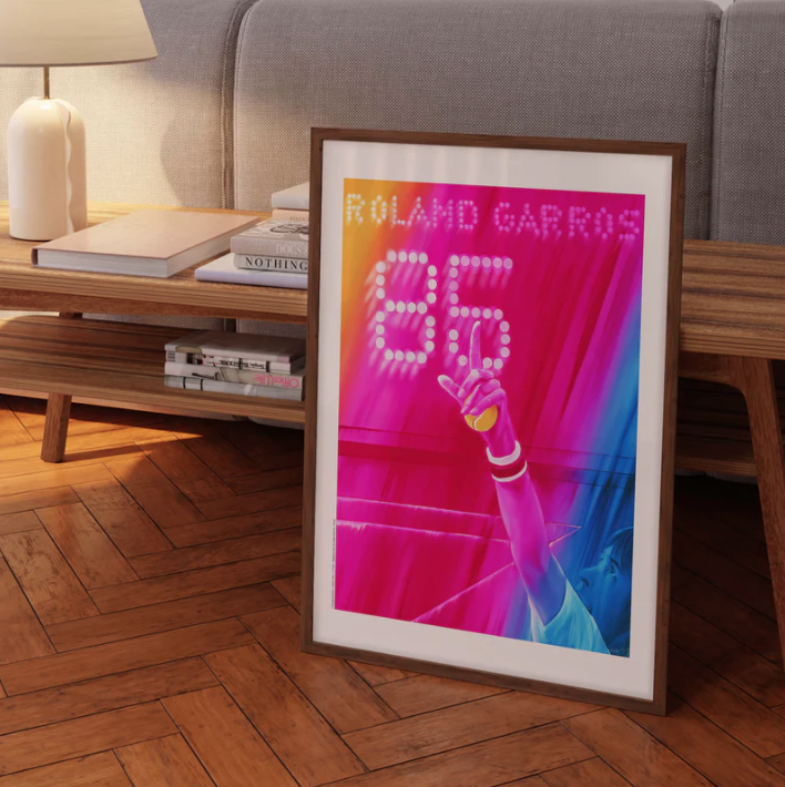 Affiche Roland-Garros 1985 Jacques Monory | Affiche Officielle | Twins Concept Store Paris
