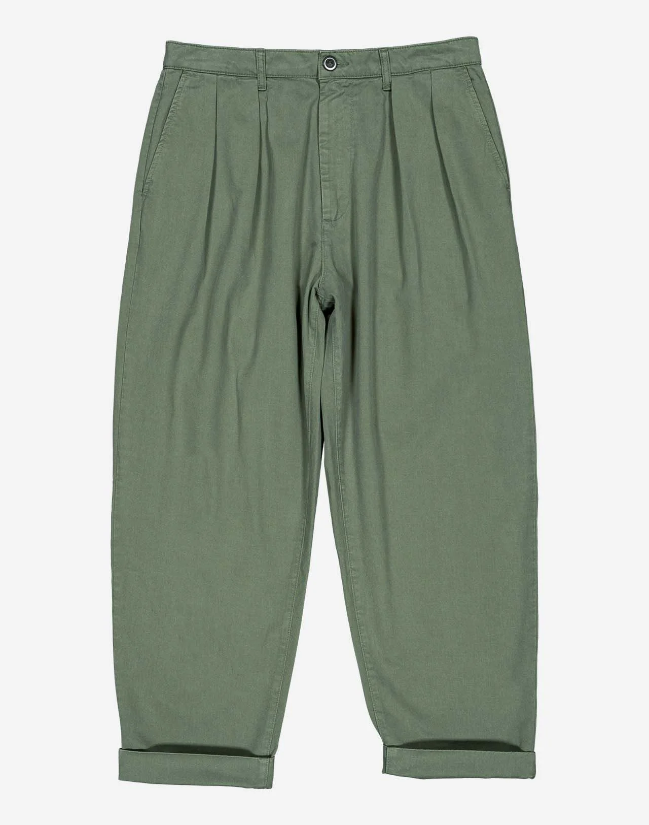 Pantalon Sembo OLOW olive – Sergé coton bio