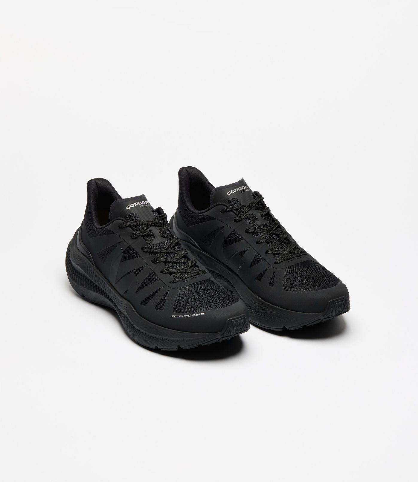 Chaussures de running VEJA Condor 3 Advanced Full Black, baskets noires en Engineered-Mesh respirant avec semelle technique, fabriquées au Brésil