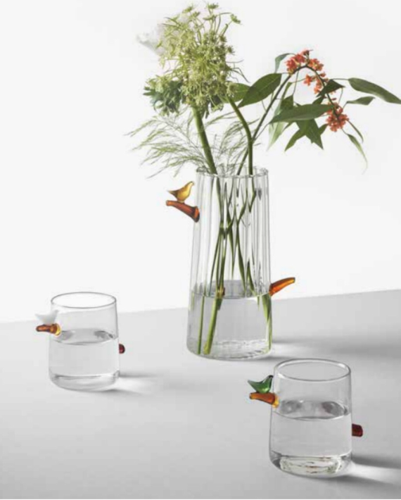 Vase Amber Bird - Ichendorf