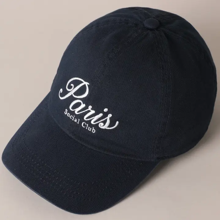 Casquette Paris Social Club Navy | Casquette Coton Brodée | Twins Concept Store Paris
