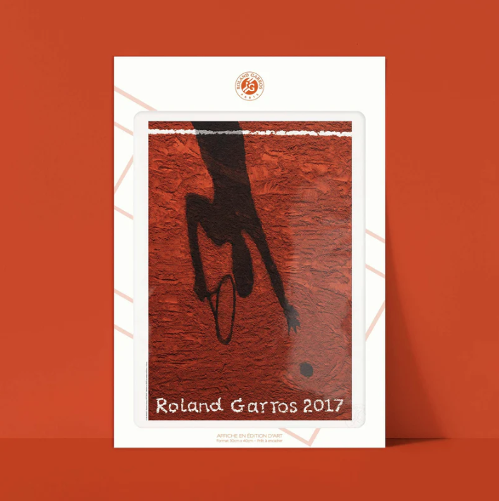 Affiche Roland-Garros 2017 Vik Muniz | Affiche Officielle | Twins Concept Store Paris