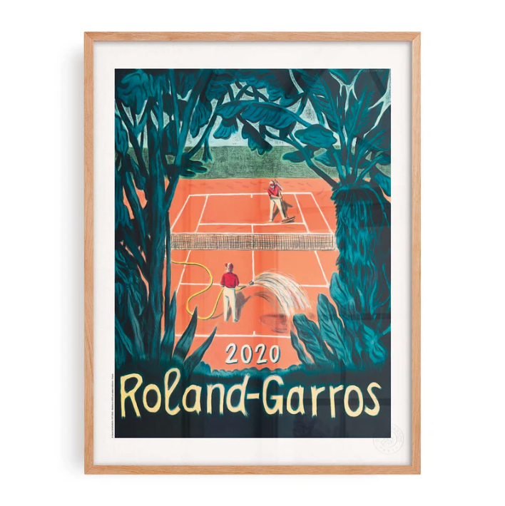 Affiche Roland-Garros 2020 Pierre Seinturier | Affiche Officielle | Twins Concept Store Paris