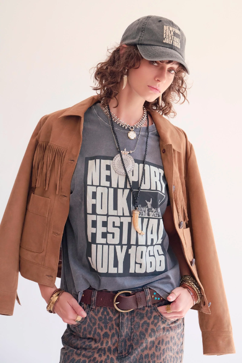 T-shirt TILIFAL gris imprimé MKT Studio | Twins Concept Store