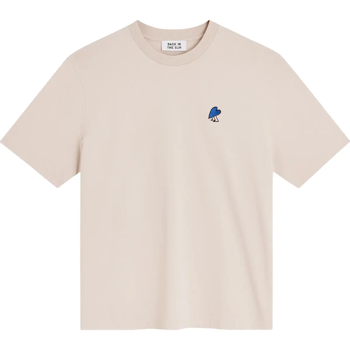 T-shirt HEART clay coton bio Bask in the Sun | Twins Concept Store